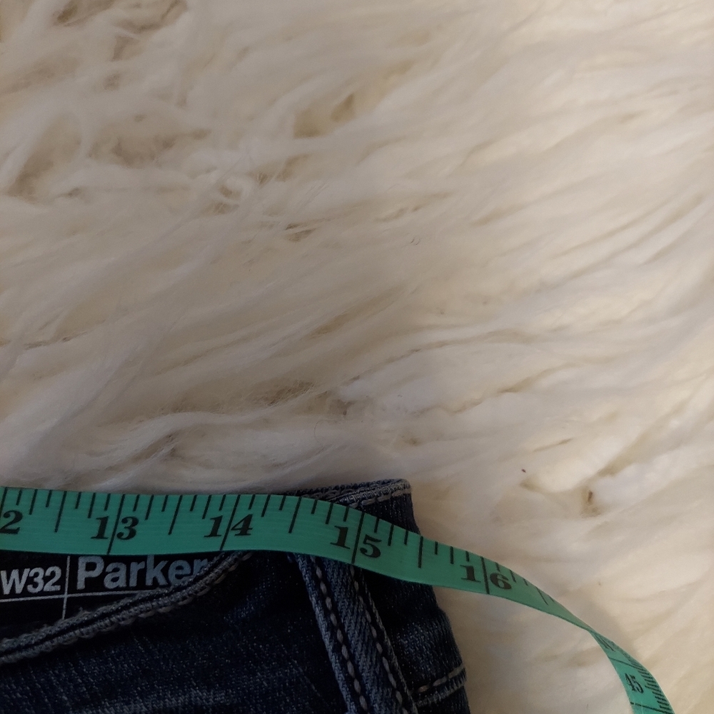 Y2K High Waisted Denim Mom Shorts 32 Festival Western Cowgirl Boho Frayed Hem - Picture 9 of 10